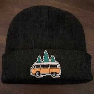 Volkswagen beanie Northwest, gray and  with yellow bus one size fits most unisex